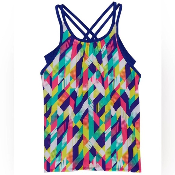 TYR | Girls' TYR Swimsuit | Olivia 2 in 1 Tankini Top| Size 7-8 - Picture 1 of 3